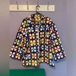 Homemade Fleece Zip Up with Matching Scarf